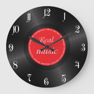 Vinyl long play disc large clock
