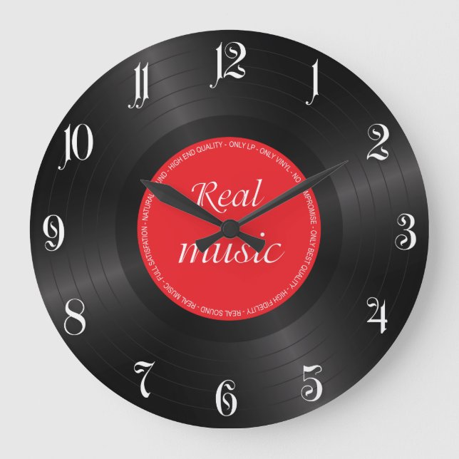 Vinyl long play disc large clock (Front)