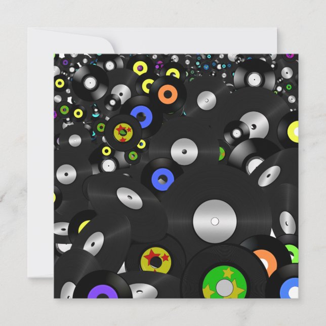 Vinyl-Look Records - LP And 45's Invitation (Front)