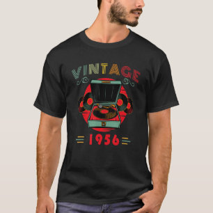 Vinyl Lover Birthday for Music Lover and DJ 1956 T-Shirt