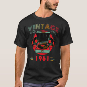 Vinyl Lover Birthday for Music Lover and DJ 1961 T-Shirt
