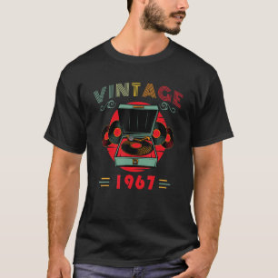 Vinyl Lover Birthday for Music Lover and DJ 1967 T-Shirt
