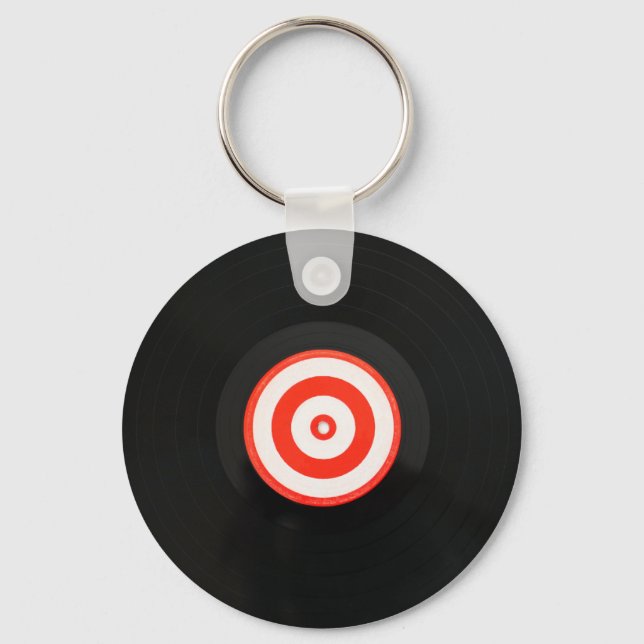 Vinyl LP record album keychain (Front)