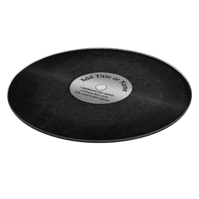 Vinyl LP Record Background Cutting Board (Corner)