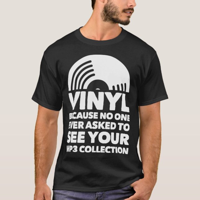 Vinyl Lp Record Vinyl Disc T-Shirt (Front)