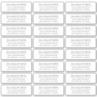 Vinyl Modern Black & White Return Address
