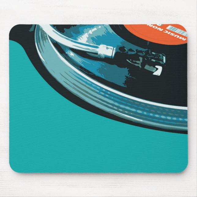 Vinyl Music Turntable Mouse Pad (Front)