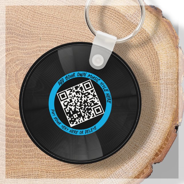 Vinyl | Musician DJ | QR Code Key Ring (Creator Uploaded)