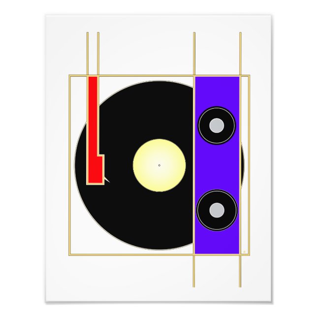 Vinyl Player Photo Print (Front)