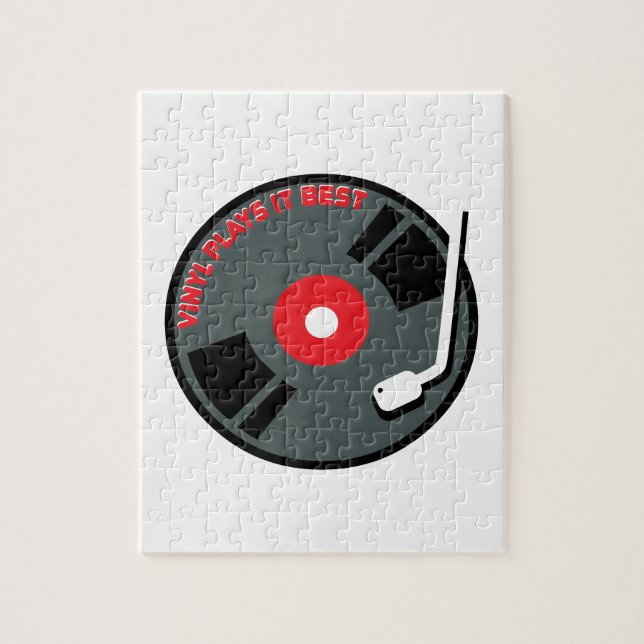 Vinyl Plays It Best Jigsaw Puzzle (Vertical)