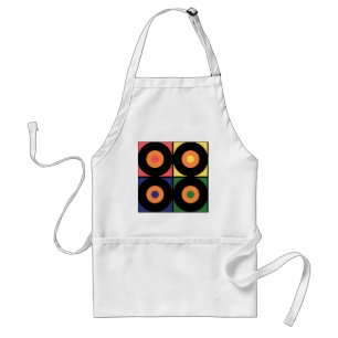Vinyl Pop Art Standard Apron