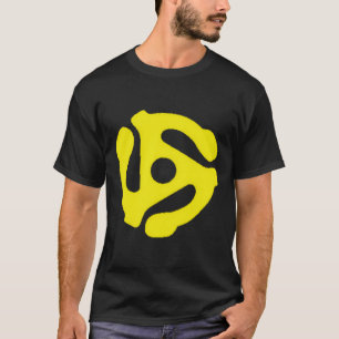 Vinyl Record 45 Rpm Spindle Adapter Vintage Dj Men T-Shirt