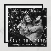 Vinyl Record Album Cover Photo Save the Date
