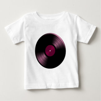 Vinyl Record Album in Pink Baby T-Shirt