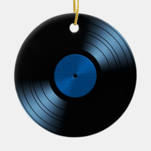 Vinyl Record Album - Very Retro Ceramic Tree Decoration