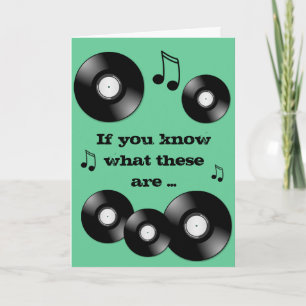Vinyl Record Card