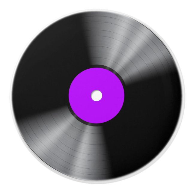 Vinyl Record Ceramic Knob (Front)