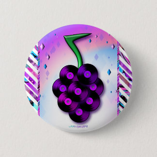 Vinyl record grapes button