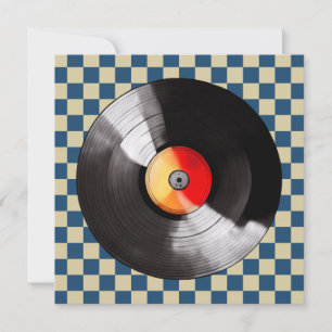 Vinyl Record Greeting Card