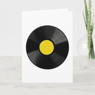 Vinyl Record Greeting Card