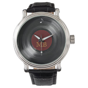 vinyl record hour watch