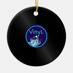 Vinyl Record LP Album 33 Ceramic Ornament