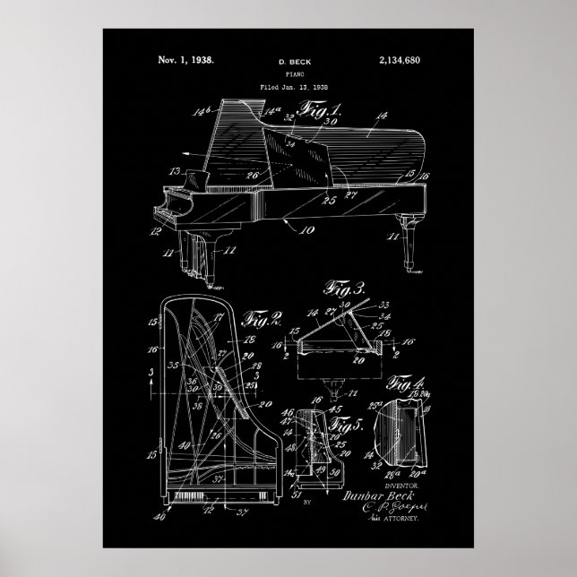 Vinyl Record Patent Poster (Front)