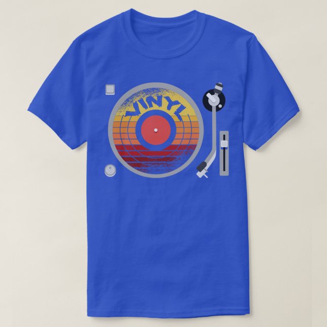 Vinyl Record Player T-Shirt (Design Front)