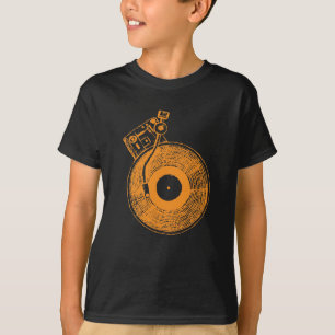 Vinyl Record Player Turntable Music Gift for DJ T-Shirt