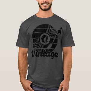 Vinyl Record Player Vintage DJ Turntable Music T-Shirt