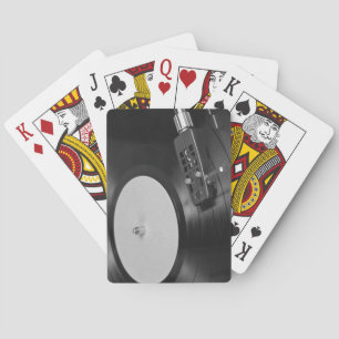 Vinyl Record Playing on a Turntable Overview Cards