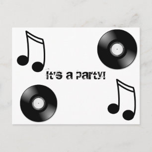 Vinyl Record Postcard