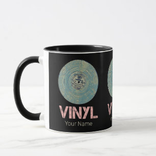 Vinyl Record Retro Disco Vintage Music Design Mug