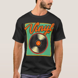 Vinyl Record - Retro DJ Turntables Audiophile LP T-Shirt