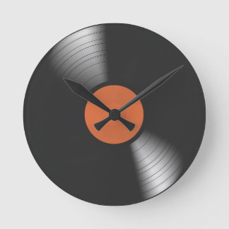 Vinyl Record Round Clock