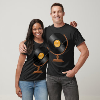 Vinyl Record Timeless Treasure, Endless Joy Globe  T-Shirt