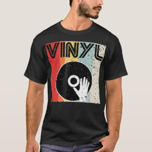 Vinyl Record Turntable Cool Retro Vintage Music T-Shirt