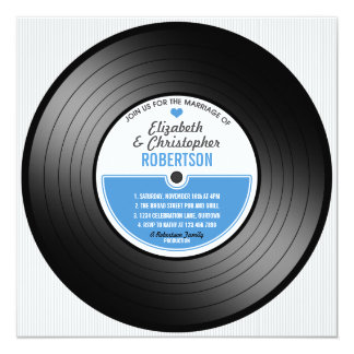 Record Invitations &amp; Announcements | Zazzle.com.au