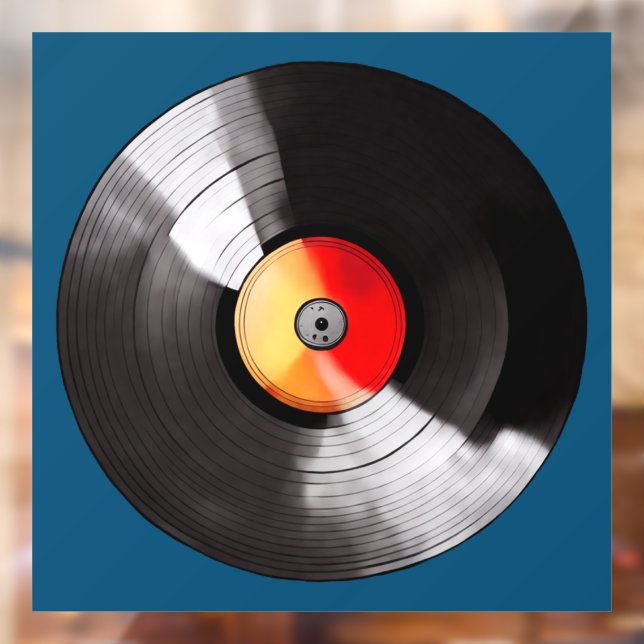 Vinyl Record Window Cling (Sheet 2)