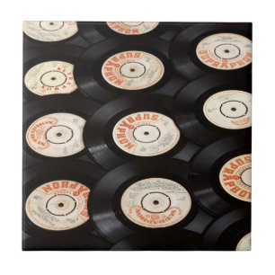 Vinyl Records Ceramic Tile