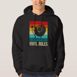 Vinyl Records Collector Vinyl Rules Music Record P Hoodie