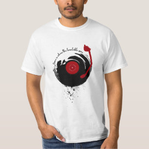 Vinyl Records Home Is Where The Turntable Spins T-Shirt