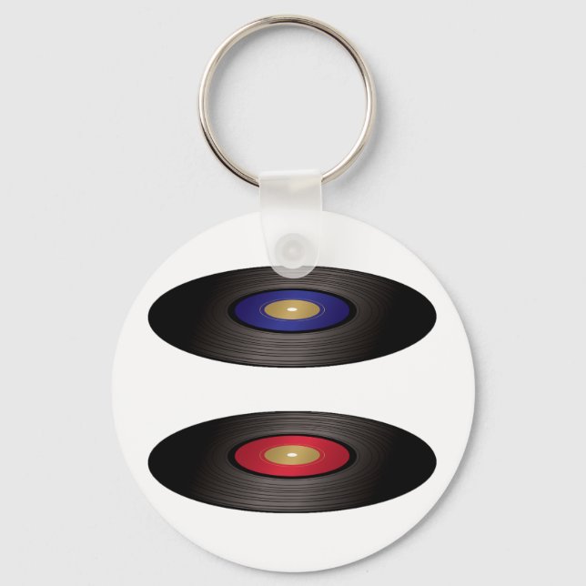 Vinyl Records Keychain (Front)