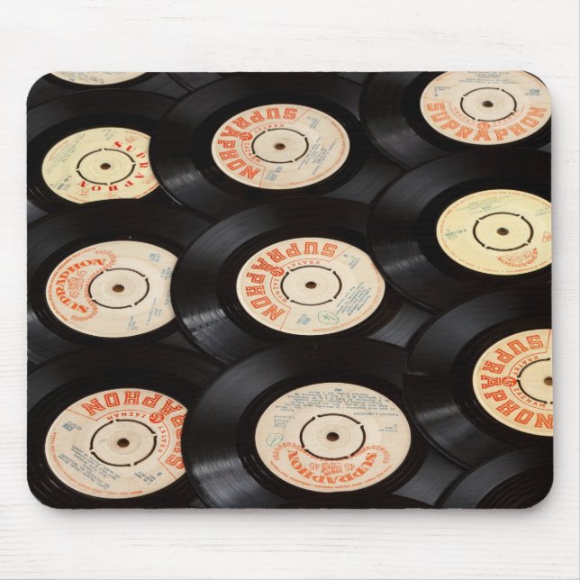 Vinyl Records Mouse Pad (Front)