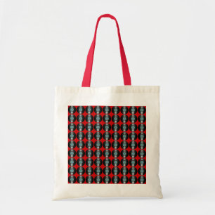 vinyl records pattern tote bag