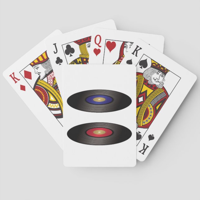 Vinyl Records Playing Cards (Back)