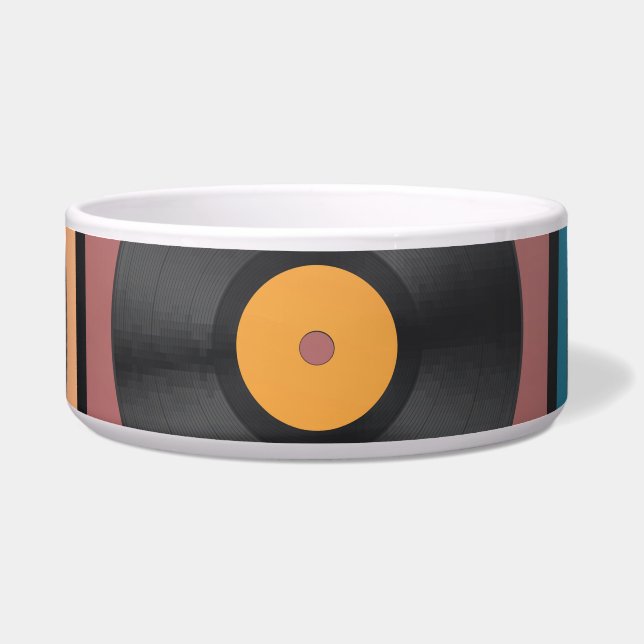 Vinyl records: retro LP set. (Front)