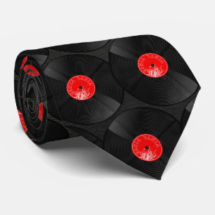 Vinyl Rhythm – Retro Beats Tie
