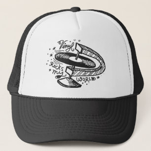 Vinyl Rocks My World 1 Trucker Hat