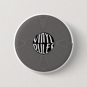 Vinyl Rules 6 Cm Round Badge